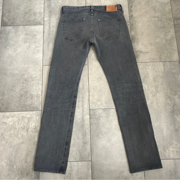 AG Adriano Goldschmied the matchbox slim straight gray denim jeans 33 - Picture 2 of 6